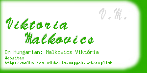 viktoria malkovics business card